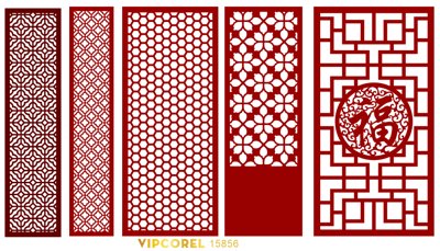 File gốc Vách ngăn CNC phòng thờ #82 file corel (in ấn) không giới hạn