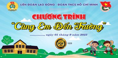 Tải file [VIP] CHƯƠNG TRÌNH CÙNG EM ĐẾN TRƯỜNG CORELDRAW X7 (PSD) cho in tranh kính