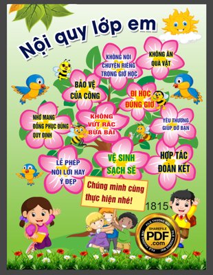 File gốc [VIP] NỘI QUY LỚP CHÚNG MÌNH #9 file PDF & CDR (phong cách) cổ điển