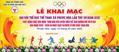 File tranh Vector Lễ khai mạc Đại hội thể dục thể thao 2025 #3 (gốc) chủ đề thiên nhiên