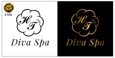 Tải file Vector Logo Diva Spa HT file corel (ảnh gốc) độ phân giải 300dpi