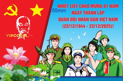 Tải về hình ảnh gốc Vector Pano chào mừng ngày quân đội nhân dân corel sắc nét