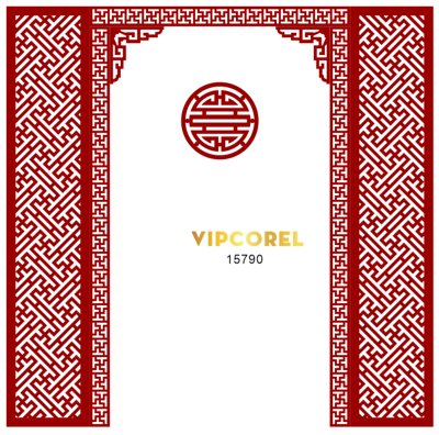 File gốc Vector Vách ngăn CNC phòng thờ #24 file corel (cho in UV) siêu nét