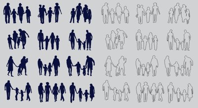 Tải file gốc Vector gia đình file thiết kế corel (bản PSD) chỉnh sửa được