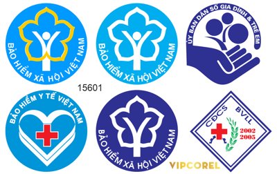 File gốc Vector logo Bảo hiểm xã hội - bảo hiểm y tế (in lụa) tranh thuận buồm