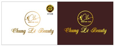 File tranh quảng cáo Vector logo Chung Lê Beauty Spa - Clinic file PDF (download file gốc)