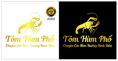 Tải file gốc Vector logo Tôm Hùm Phố file Corel dùng cho in ấn