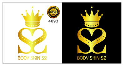 File PSD Vector logo body Skin S2 file corel (bản gốc) đã tách nền