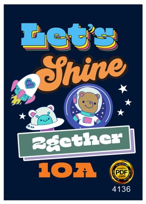 File in trần Vector logo in áo Let's Shine 2gether 10A file pdf (bản gốc) phong cảnh