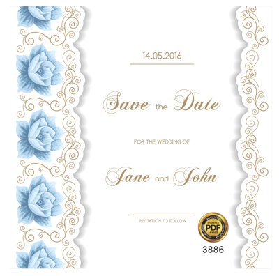 Tải file gốc Vector wedding Invitation #121 file PDF (bản PSD) đầy đủ layer