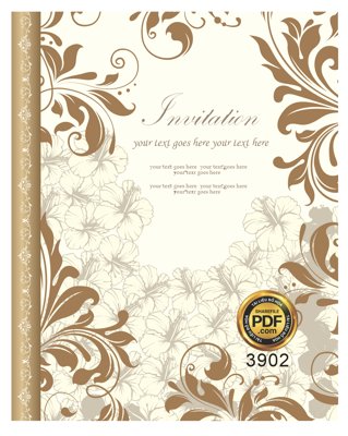 Tải file Vector wedding Invitation #137 file PDF (ảnh gốc) 300dpi Vector wedding Invitation #137 file PDF