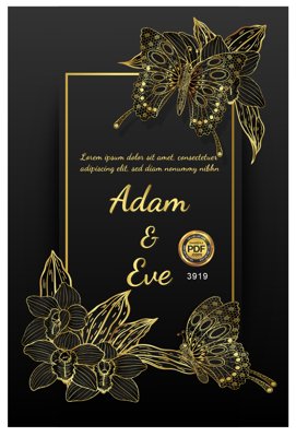 Tải file gốc Vector wedding Invitation #154 file PDF (in khổ lớn) quảng cáo