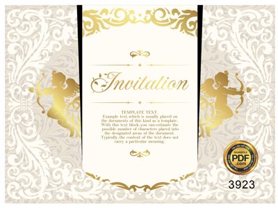 File gốc Vector wedding Invitation #158 file PDF (phiên bản chuẩn) để in ấn