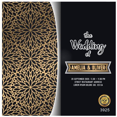 File in trần Vector wedding Invitation #160 file PDF (bản gốc) 5D