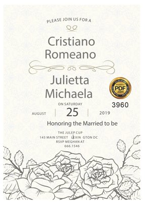 File gốc Vector wedding Invitation #196 file PDF (PNG) trong suốt (transparent)