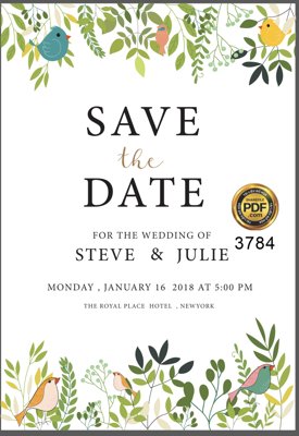 Tải file gốc Vector wedding Invitation #19 file PDF (in không vỡ ảnh)
