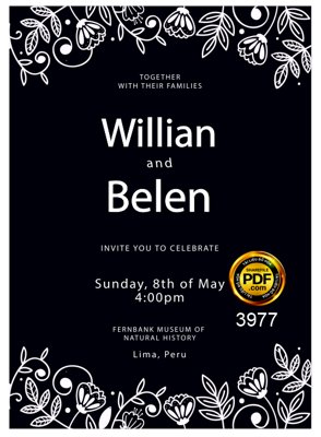 File PSD Vector wedding Invitation #213 file PDF (gốc) nhiều lớp (multi-layer)