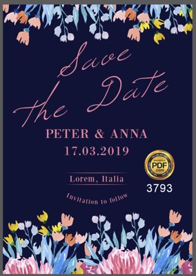 File gốc Vector wedding Invitation #28 file PDF (trang trí) phòng trẻ em