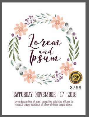 Tải file Vector wedding Invitation #34 file PDF (ảnh gốc) độ phân giải 300dpi