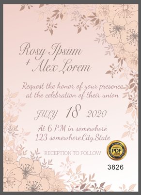 Download file Vector wedding Invitation #61 file PDF (gốc) in mica ốp bếp