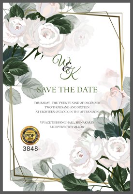 Tải xuống file tranh gốc Vector wedding Invitation #83 file PDF (PSD/TIFF)