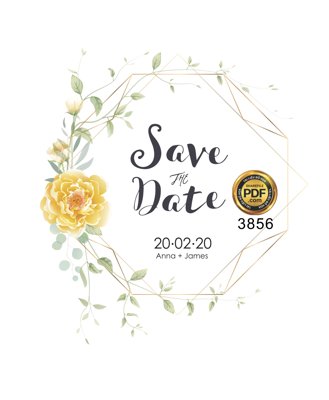 Download file Vector wedding Invitation #91 file PDF (gốc) cho xưởng in