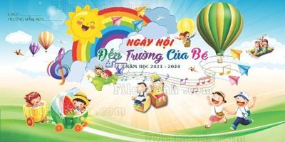 File tranh backdrop khai giang truong mam non (12) (gốc) chủ đề trẻ em