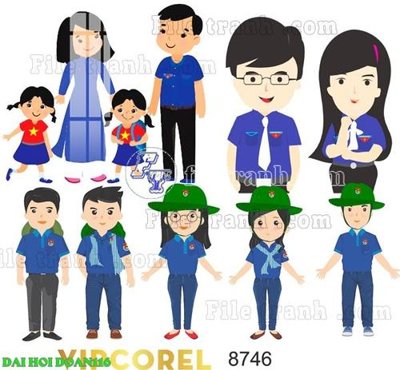 File tranh trang trí File thiết kế mẫu pano phông tranh đại hội đoàn 116 (file gốc)