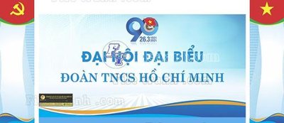 File gốc File thiết kế mẫu pano phông tranh đại hội đoàn 142 (in 3D) nghệ thuật