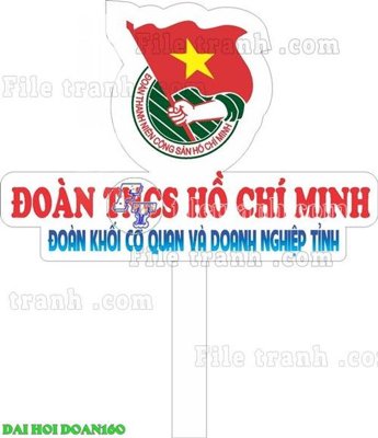 File gốc File thiết kế mẫu pano phông tranh đại hội đoàn 160 (PNG) nền trong suốt