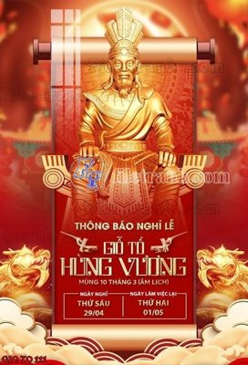 File gốc File thiết kế giỗ tổ hùng vương 111 (phong cách) cổ điển