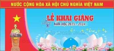 File PSD khai giang 102 (gốc) nhiều lớp (multi-layer)