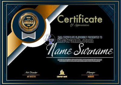 Tệp tin gốc mau chung nhan 107 (dùng cho in ấn) chuyên nghiệp