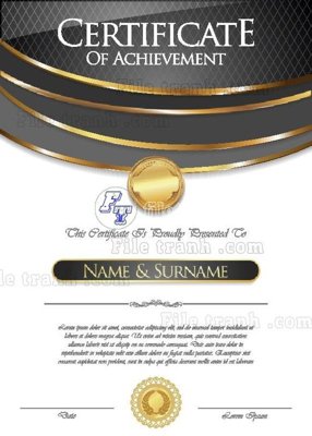 File gốc mau chung nhan 132 (in mica) làm quà tặng