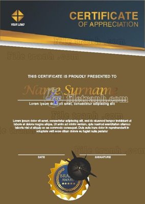 Tải file gốc mau chung nhan 135 (bản PSD) đầy đủ layer