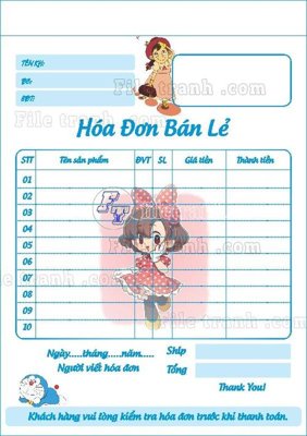 File tranh gốc mau hoa don ban hang (5) (bản quyền) độc đáo