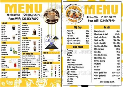 File ảnh menu hong phuc (gốc) cho trang trí nội thất
