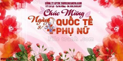 File gốc File mẫu phông sân khấu quốc tế phụ nữ 8/3 mã 122 (thiết kế) độc quyền