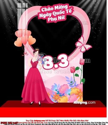 Tải file gốc File mẫu phông sân khấu quốc tế phụ nữ 8/3 mã 147 (bản PSD) gốc