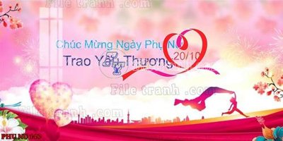 File tranh File mẫu phông sân khấu quốc tế phụ nữ 8/3 mã 149 (gốc) in trên kính