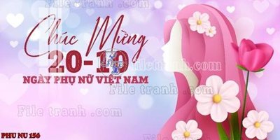 Cung cấp file tranh gốc File mẫu phông sân khấu quốc tế phụ nữ 8/3 mã 156 độc quyền