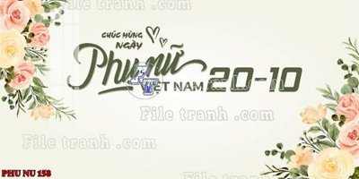 File in trần File mẫu phông sân khấu quốc tế phụ nữ 8/3 mã 158 (bản gốc 3D) sống động