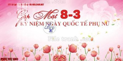 File in trần File mẫu phông sân khấu quốc tế phụ nữ 8/3 mã 180 (file gốc) xuyên sáng