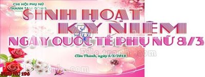 Tải file File mẫu phông sân khấu quốc tế phụ nữ 8/3 mã 196 (PSD) cho in tranh 3D