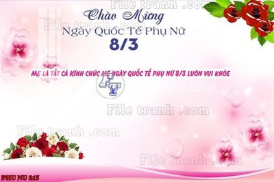 Chi tiết file ảnh File mẫu phông sân khấu quốc tế phụ nữ 8/3 mã 215 sắc nét