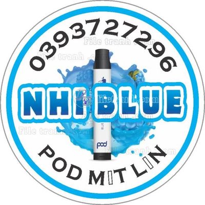 File tranh tem nhi blue (bản gốc) in canvas