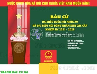Hình ảnh gốc File thiết kế mẫu pano phông tranh bầu cử 161 (để in khổ lớn)