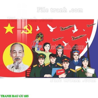 Tải về hình ảnh gốc File thiết kế mẫu pano phông tranh bầu cử 183 sắc nét