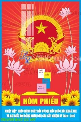 Tải file File thiết kế mẫu pano phông tranh bầu cử 197 (gốc) in nhanh