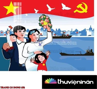 File in mica File thiết kế mẫu pano phông tranh cổ động 152 (bản gốc) làm vách ngăn